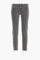Thumbnail for your product : Simon Miller Distressed Mid-rise Slim-leg Jeans