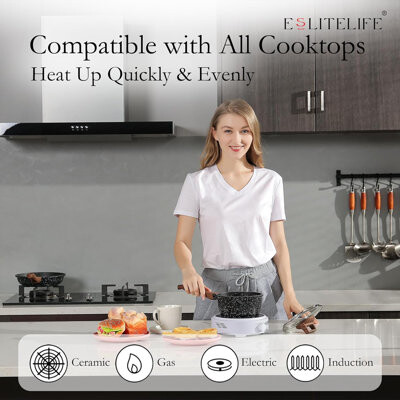 CG INTERNATIONAL TRADING 12 - Piece Aluminum Cookware Set