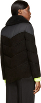 Thumbnail for your product : Alexander Wang Black Suede Down Filled Puffer Jacket