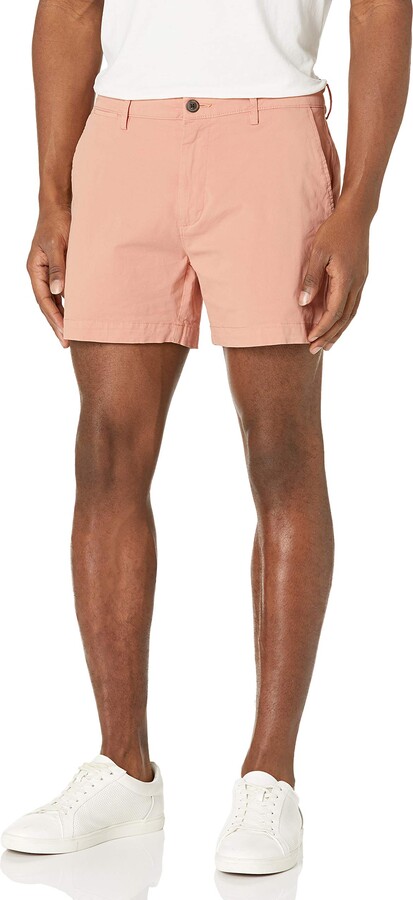 Goodthreads Men/'s Slim-Fit 5 Inseam Flat-Front Comfort Stretch Chino Shorts