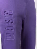 Thumbnail for your product : MSGM Embossed-Logo Track Pants
