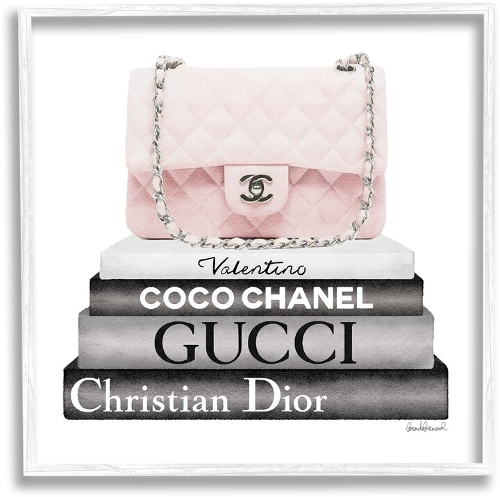 Stupell Industries Pink Quilted Purse on Modern Chic Bookstack