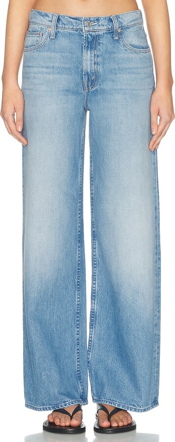 Mother The Rerun Zip Sneak Jeans in Blue