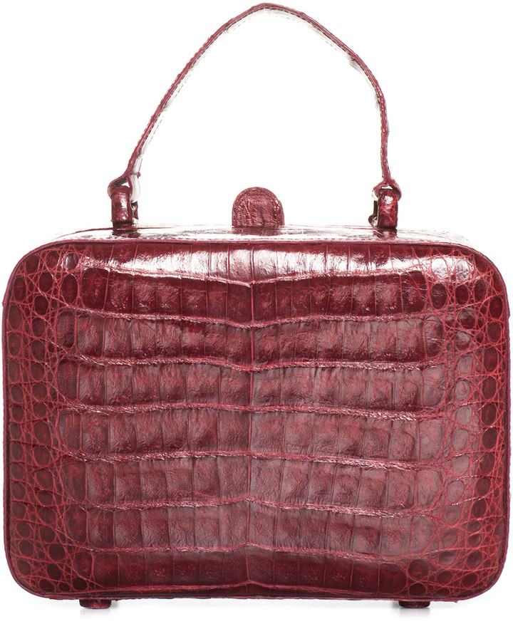 Nancy Gonzalez Dark Red Alligator Leather Mini Box Bag (Authentic  Pre-Owned) - ShopStyle