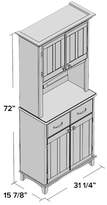 Thumbnail for your product : Three Posts Ferris China Cabinet Top Material: Natural Wood,
