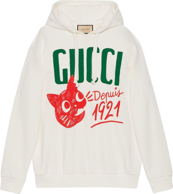Uheldig Kridt Korrekt Gucci Logo Hoodie | ShopStyle