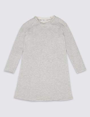 Marks and Spencer Cotton Rich Sweat Dress (3-16 Years)