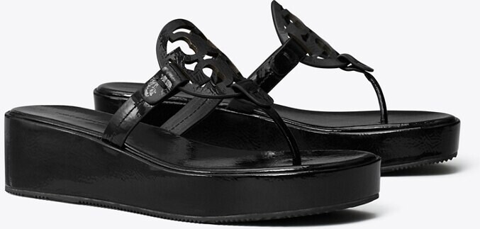 Miller Patent Wedge Sandal