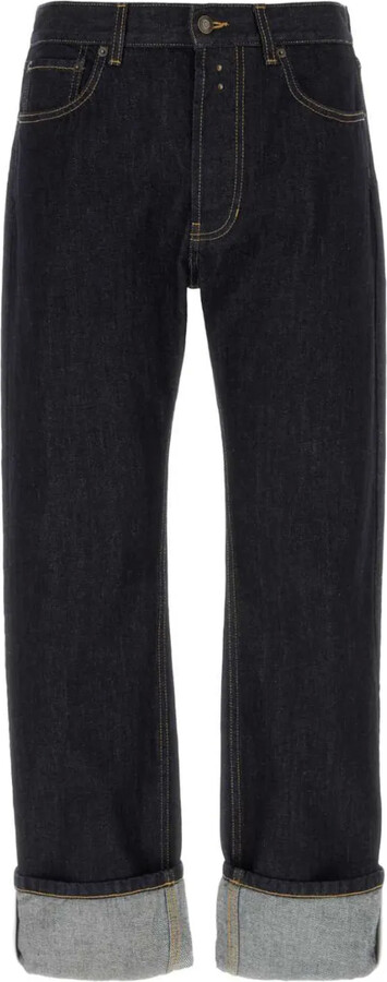 Alexander McQueen Straight-Leg Cotton Jeans