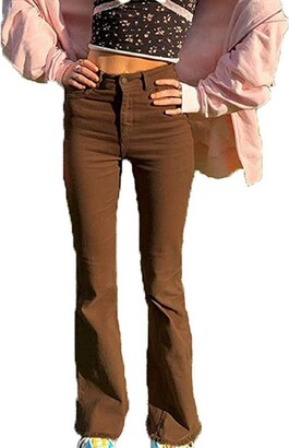 Brown Stretch Jeans For Women | Shop the world's largest collection of  fashion | ShopStyle UK