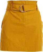 Thumbnail for your product : A.L.C. Bryce Belted Linen-Stretch Skirt