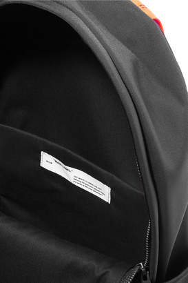 Off-White Printed Canvas Backpack - Black