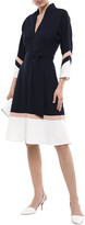 Thumbnail for your product : Joie Color-block Satin-crepe Dress