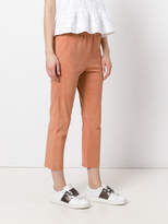 Thumbnail for your product : Drome elasticated waistband cropped trousers