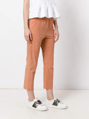 Drome elasticated waistband cropped trousers