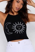 Thumbnail for your product : Nasty Gal Womens My Moon My Stars Halter Top - Black - 10