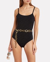 Thumbnail for your product : Solid & Striped Nina Belted Leopard One-Piece Swimsuit