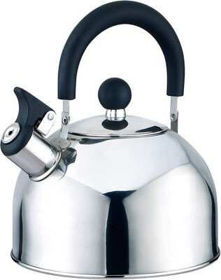 J&V Textiles 2.5 qt. Stainless Steel Whistling Stovetop Kettle