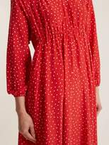 Thumbnail for your product : Vetements Polka-dot And Emjoi-print Hooded Silk Dress - Womens - Red Print