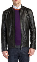 Thumbnail for your product : Ted Baker Barath leather jacket, Adult, Size: 40, Black