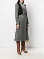 Thumbnail for your product : Tory Burch Double-Breasted Raw-Cut Coat