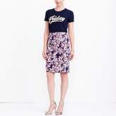 Thumbnail for your product : J.Crew Printed pencil skirt in sateen dot