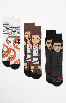 Stance x Disney Star Wars The Force Awakens Crew Sock Three Pair Set