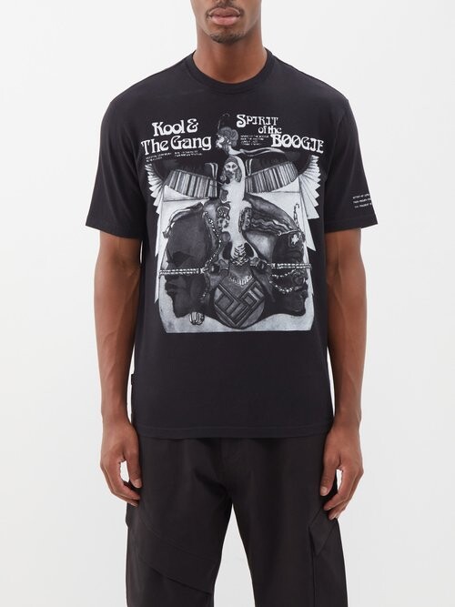 7 Moncler FRGMT + Converse Spirit Of The Boogie-print Cotton-jersey T-shirt  - Black - ShopStyle