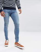 Thumbnail for your product : Cheap Monday Him Spray Super Skinny Jeans Diy Blue