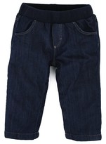Thumbnail for your product : Petit Bateau Jersey Lined Pull Up Jeans
