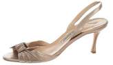 Thumbnail for your product : Manolo Blahnik Leather Slingback Sandals