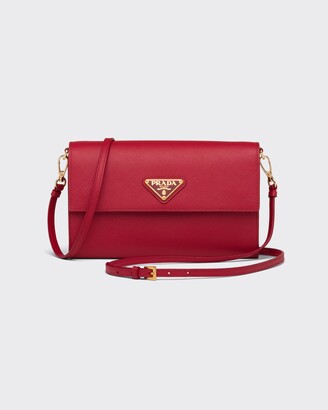 Red Prada Saffiano Bag | ShopStyle