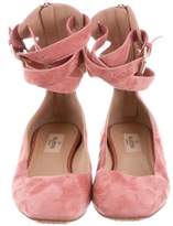Thumbnail for your product : Valentino Suede Ballet Flats