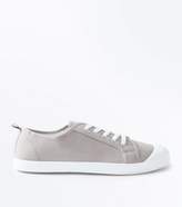 Thumbnail for your product : New Look Grey Canvas Lace Up Trainers