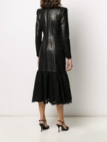 Thumbnail for your product : Alexander McQueen Lace Hem Double-Breasted Coat