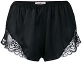 Thumbnail for your product : Gilda and Pearl Rita lace-trimmed satin shorts