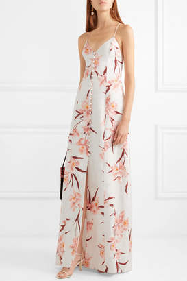Zimmermann Corsage Floral-print Linen Maxi Dress
