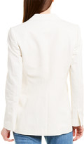 Thumbnail for your product : Rebecca Taylor Pinstripe Linen-Blend Blazer