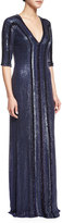 Thumbnail for your product : Jenny Packham Allover Beaded Column Gown
