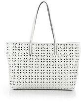Thumbnail for your product : Milly Palmetto Leather Cut-Out Tote