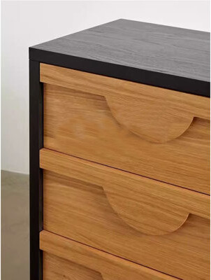 Atta Avenue Modern Simple Solid Wood Accent Cabinet