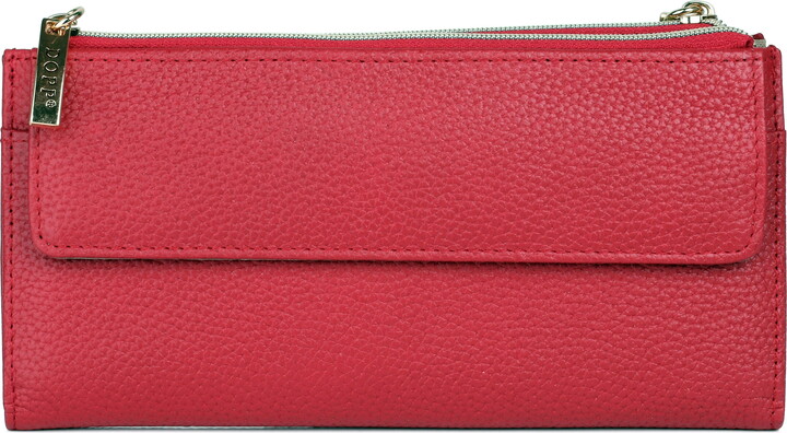 Dopp Women’s Cosmopolitan Wallet Leather, Red