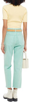 Thumbnail for your product : Sandro Micky Cropped High-rise Straight-leg Jeans