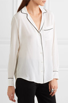 Thumbnail for your product : Equipment Keira Washed-silk Shirt - Cream
