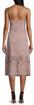 Thumbnail for your product : Rebecca Taylor Laser Cut Suede Dress