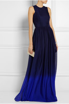 Thumbnail for your product : Matthew Williamson Ombré silk-voile gown