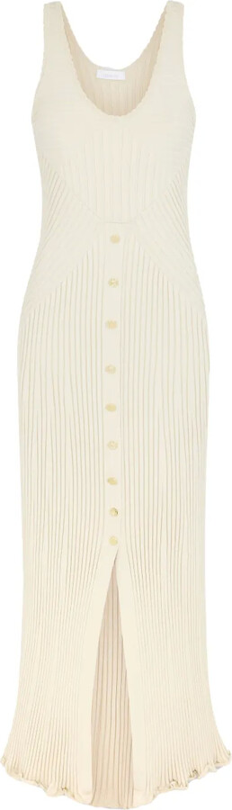 Rabanne Ribbed-Knit Maxi Dress