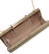 Thumbnail for your product : Neiman Marcus Woven Metallic Raffia Box Bag