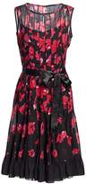 Thumbnail for your product : Teri Jon By Rickie Freeman Seamed Floral Fit-&-Flare Dress