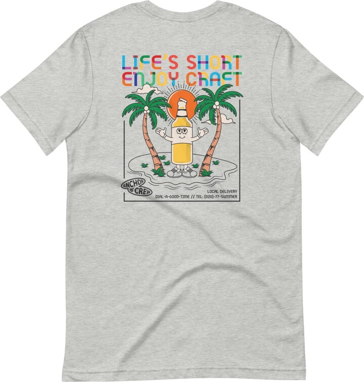 Anchor & Crew Heather Grey Enjoy Craft Dial-A-Local Organic Cotton T-Shirt - Women